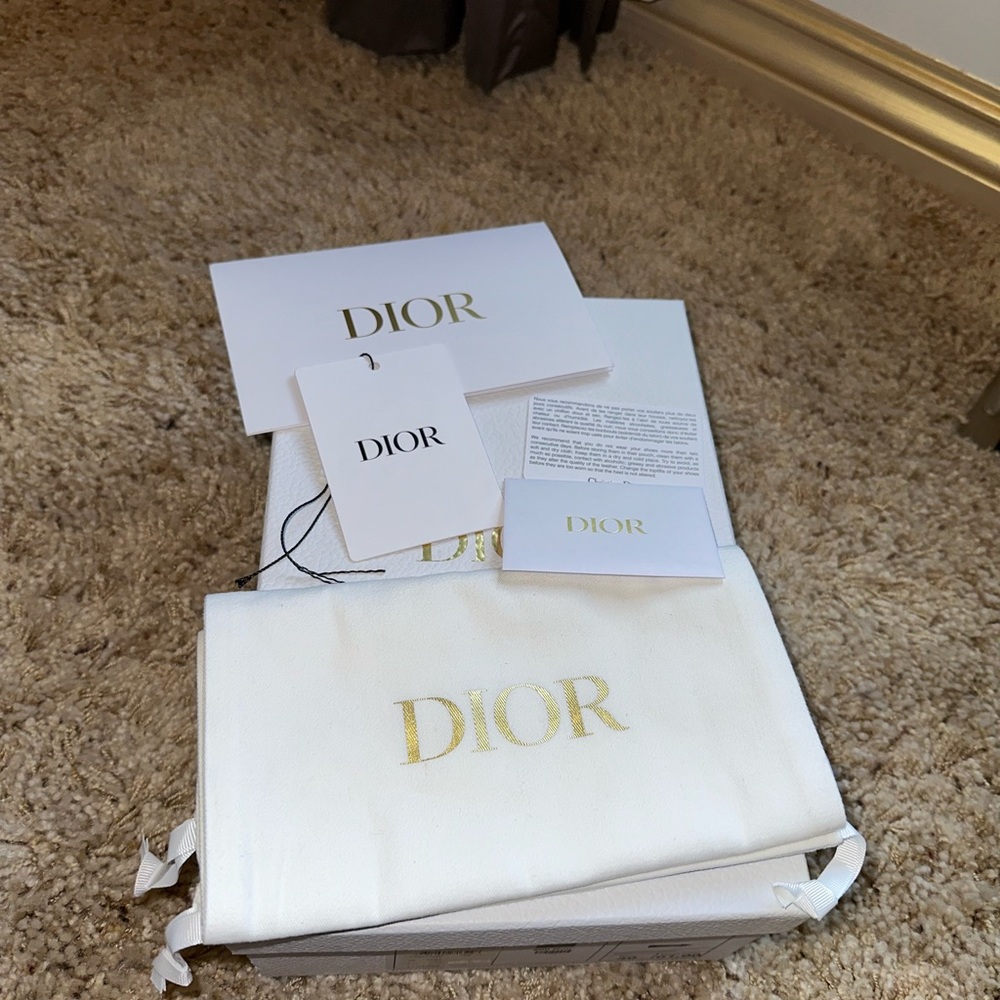 Dior Black Quilted Cannage Flats with Bow and Pearl Size 40. GREAT CONDITION - Picture 11 of 12